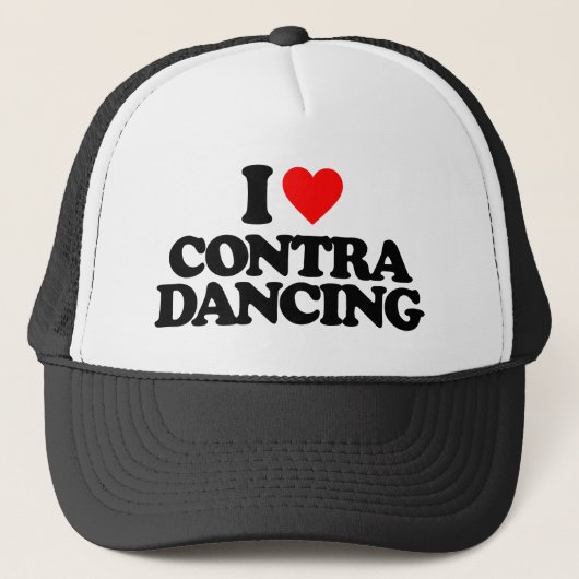 I LIEBE CONTRA DANCING TRUCKERKAPPE (Vorderseite)