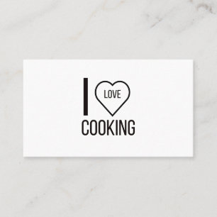 I LIEBE COOKING VISITENKARTE