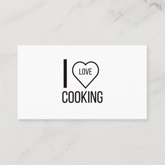 I LIEBE COOKING VISITENKARTE (Vorderseite)