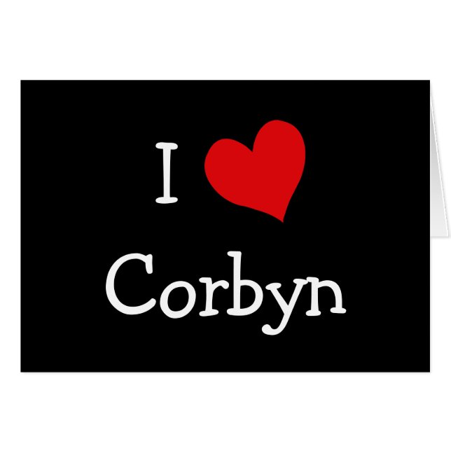 I Liebe Corbyn (Vorderseite (Horizontal))