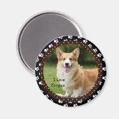I Liebe Corgies Magnet (Vorderseite/Rückseite)