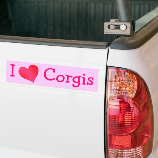 I Liebe Corgis Autoaufkleber (Auf Lkw)