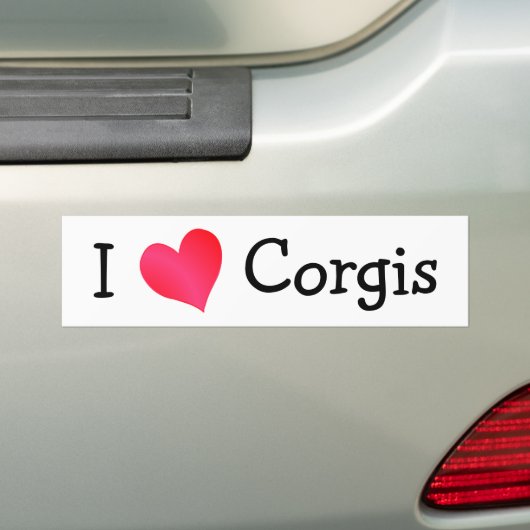 I Liebe Corgis Autoaufkleber (Auf Auto)