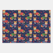 I Liebe Corgis Christmas Sweater Geschenkpapier Set (Vorderseite)