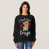 I Liebe Corgis Funny Pem Welsh Corgi 986 Sweatshirt (Vorne ganz)