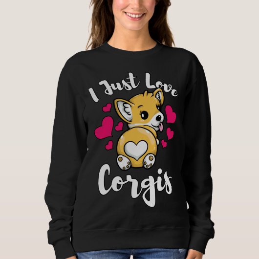 I Liebe Corgis Funny Pem Welsh Corgi 986 Sweatshirt (Vorderseite)