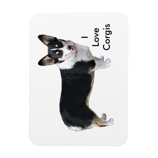 I Liebe Corgis Magnet (Vertikal)