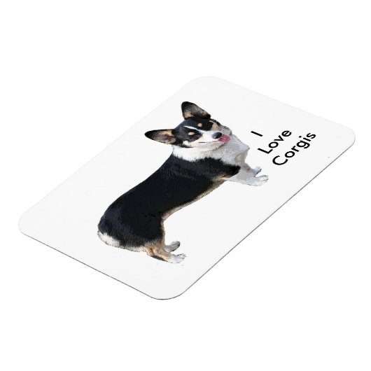 I Liebe Corgis Magnet (Linke Seite)