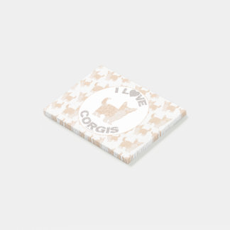 I LIEBE CORGIS Post It Pads Post-it Klebezettel