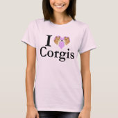 I Liebe Corgis T-Shirt (Vorderseite)