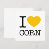 I LIEBE CORN DANKESKARTE (Vorne/Hinten)