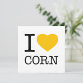 I LIEBE CORN DANKESKARTE (Stehend Vorderseite)