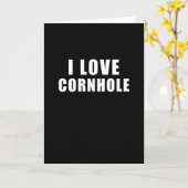 I Liebe Cornhole - Bean-Geschenk Karte (Gelbe Blume)