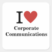 I ❤️ Liebe Corporate Communications STICKER (Vorderseite)
