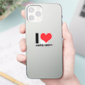 I Liebe Corpus Christi Aufkleber (Telefon)