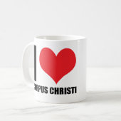 I Liebe Corpus Christi Kaffeetasse (Vorderseite Links)