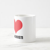 I Liebe Corpus Christi Kaffeetasse (Mittel)