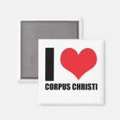 I Liebe Corpus Christi Magnet (Vorderseite/Rückseite)