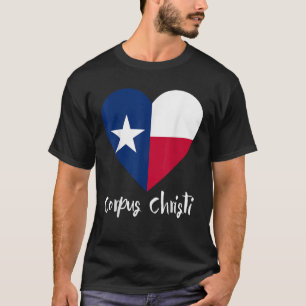 I Liebe Corpus Christi Texas TX Flag Lonestar Herz T-Shirt