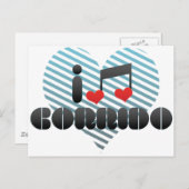 I Liebe Corrido Postkarte (Vorne/Hinten)