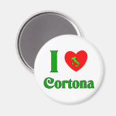 I Liebe Cortona Italien Magnet (Vorderseite/Rückseite)