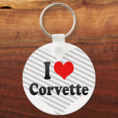 I Liebe Corvette Schlüsselanhänger (Vorderseite)