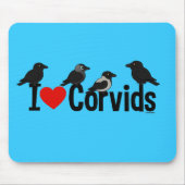 I Liebe Corvids Mousepad (Vorne)
