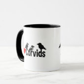 I Liebe Corvids Tasse (Vorderseite Links)