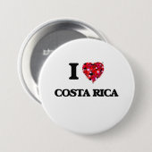 I Liebe Costa Rica Button (Vorne & Hinten)