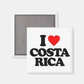 I LIEBE COSTA RICA MAGNET (Vorderseite/Rückseite)