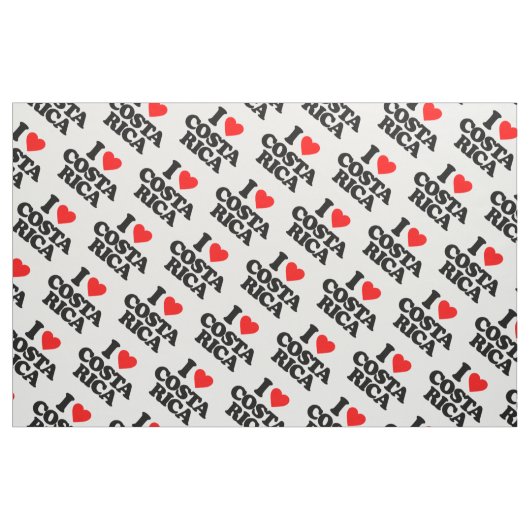 I LIEBE COSTA RICA STOFF (Fat Quarter (45,7 x 55,9 cm))