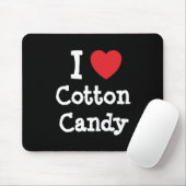 I Liebe Cotton Candy Herzstück T - Shirt Mousepad (Mit Mouse)