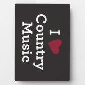 I Liebe Country Music Fotoplatte (Vorderseite)