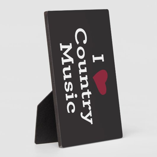 I Liebe Country Music Fotoplatte (Seite)