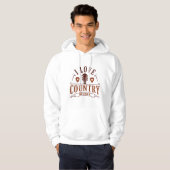 I Liebe Country Music Hoodie (Vorne ganz)