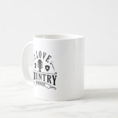 I Liebe Country Music Kaffeetasse (Vorderseite Links)