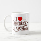I Liebe Country Music Kaffeetasse (Links)