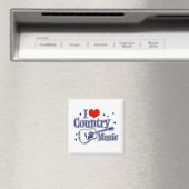 I Liebe Country Music Magnet (In Situ (Geschirrspüler))