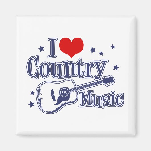 I Liebe Country Music Magnet (Vorne)