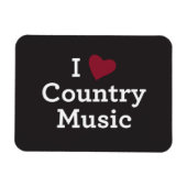 I Liebe Country Music Magnet (Horizontal)