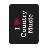 I Liebe Country Music Magnet (Vertikal)