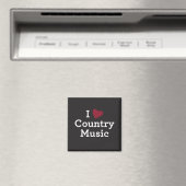 I Liebe Country Music Magnet (In Situ (Geschirrspüler))