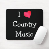 I Liebe Country Music Mousepad (Mit Mouse)