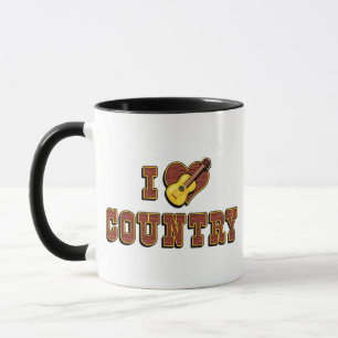 I Liebe Country Music Tasse