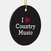 I Liebe-Countrymusik Keramikornament (Rechts)