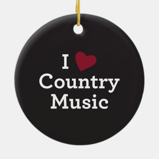 I Liebe-Countrymusik Keramikornament (Hinten)