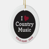 I Liebe-Countrymusik Keramikornament (Rechts)