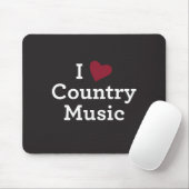 I Liebe-Countrymusik Mousepad (Mit Mouse)