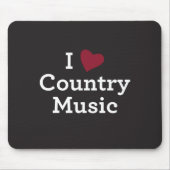 I Liebe-Countrymusik Mousepad (Vorne)