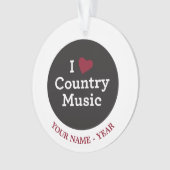 I Liebe-Countrymusik Ornament (Vorderseite)